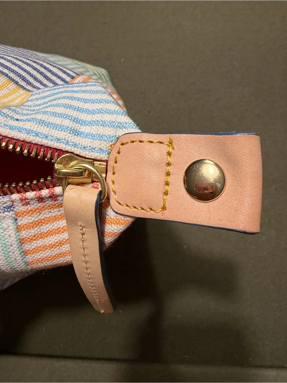 Dooney & Bourke Multicolor Patchwork Satchel duffle EUC vintage